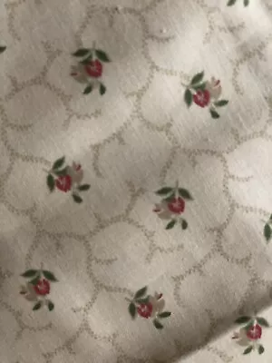 Laura Ashley Rosebud Fabric Remnant 29”/75cm X 36”/82cm • £9.99