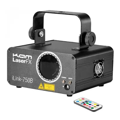 Kam ILink 750B Laser Light 500MW Blue Lighting Effect DJ Disco Inc IR Remote • £187.50