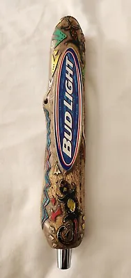 Bud Light Beer Tap Handle 14.5  Draft Beer Tap Handle Geckos Tribal Lizard • $39.95
