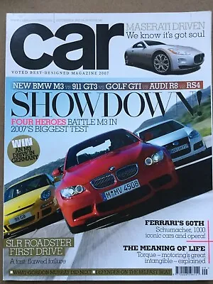 $9.92 • Buy Car Magazine - September 2007 - M3 V 911 GT3 V Golf GTi V R8 V RS4