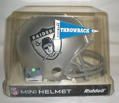 Riddell Oakland /LV Raiders 1963 Throwback VSR4 Mini Helmet In Original Box Used • $89.99