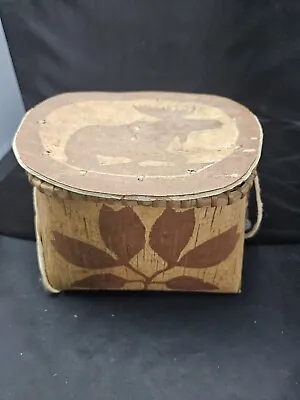Native American Vintage Birchbark Basket - Nice • $115