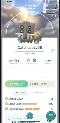 $7.90 • Buy Bastiodon Pokemon Trade Go Level 38 Unlocked  Charge Pokémon Pvp Great League