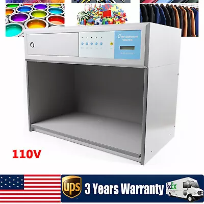 Color Assessment Cabinet Lab Color Matching Light Box Light Booth Fit Matching • $341.62