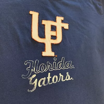 UF Gators T-Shirt Banner 47 Slim Fit Ladies Size Med Blue University Of Florida • $16.95