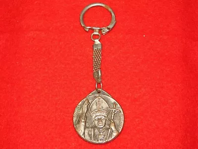 Vintage Souvenir Pope Christian Vatican Roma Joannes Paulus Ii Keychain • $55.99