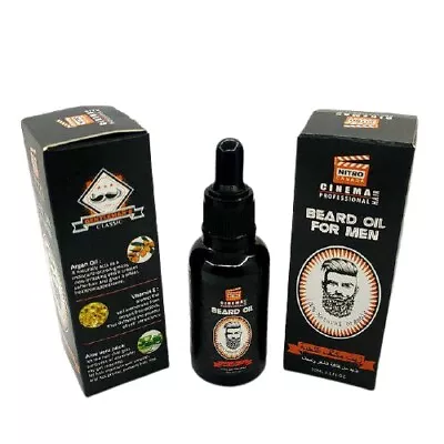 Nitro Beard Growth Oil - Beard Growth With 7 Natural Oils Nourishment & Strengt • $9.95