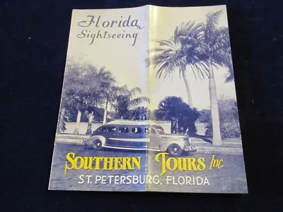 Vintage 1930's-40's Southern Tours 10pg Travel Brochure Florida Sightseeing Q496 • $34.99