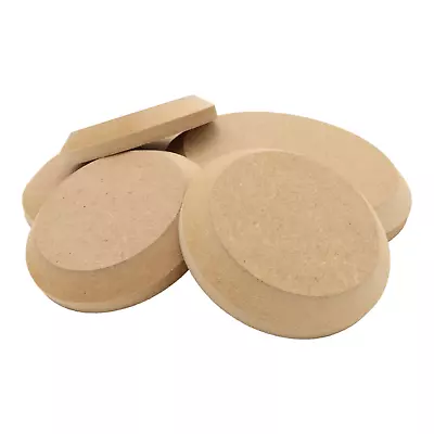 Circle Chamfer Edge 18mm MDF 100mm - 300mm Blanks Disk Wood Plaques Pack Price • £10