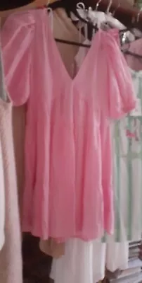 REDUCED! BNWT Seed Heritage Women's Clothing Orchid Pink French Linen Dress 12. • $80