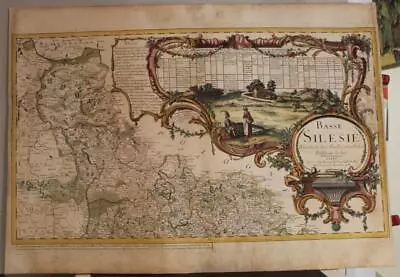 Northern Lower Silesia Poland 1758 Le Rouge Large Unusual Antique Original Map • £57.79