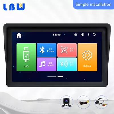 Portable 7 Inch Touch Screen Apple Carplay Android Auto MP5 Player Car Stereo BT • $105.44