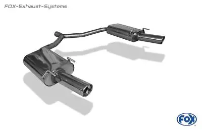 Duplex Sports Exhaust Vauxhall Vectra C Caravan 1x90mm Round Rolled Edge • $912.90