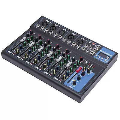 Mixer 7 Channels Studio Audio Mixer DJ Live Sound Mixing Console Bluetooth Mixer • $68