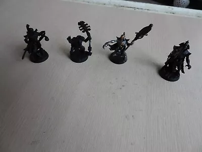 Citadel Warhammer 40k Wargaming Plastic Figures Necrons HQ Lords Ect X4 Models • £0.99