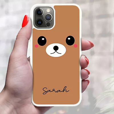 Personalised Kawaii Bear Phone Case For IPhone 14 13 12 11 8 7 6 MAX XR X XS PRO • £6.90