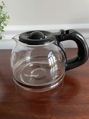 Mr Coffee 5 Cup Glass  Carafe Replacement Pot Black Handle & Lid • $10