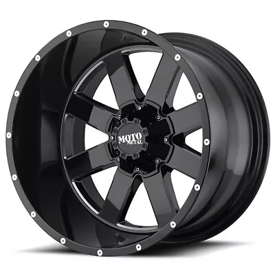 1- 20 Inch Black Wheels Rims Moto Metal MO962 MO96221086324N 20x10 5x5.5 5x150 • $289