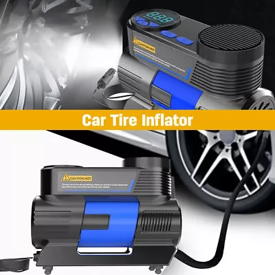 Tire Inflator Heavy Duty 12V Portable 150PSI Car Tyre Auto Pump Air Compressor • $35.95