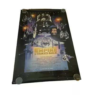 Special Edition Star Wars Empire Strikes Back Feb. 21 1997 Movie Theater Poster • $75