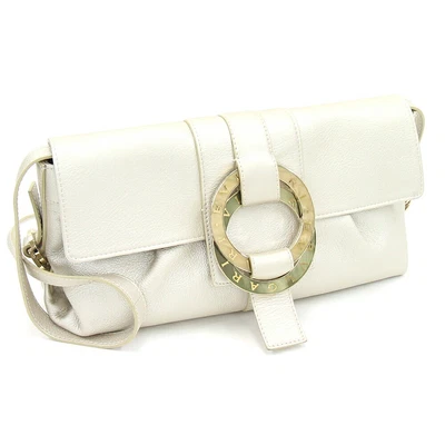£199.06 • Buy Bvlgari Shoulder Bag Chandra Champagne Gold Leather Used Women's Shoulder Bag