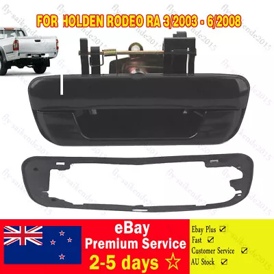 Tailgate Tail Gate Handle Without Key Hole For Holden Rodeo 2003-08 RA Ute Black • $20.90