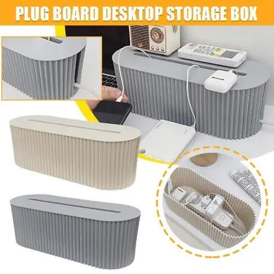 Cable Tidy Box Case Wire Cable Management Socket Safety Storage Organizer • £10.99