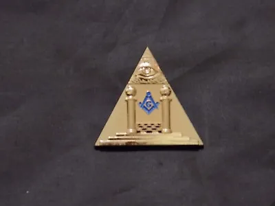 Masonic Altar Pillars All Seeing Eye Lapel Tac Pin Masonic Freemason NEW! • $9.95