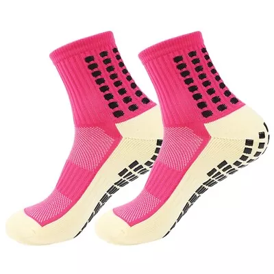 Unisex Men Women  Anti Slip Grip Soccer Football Socks Athletic Sports Socks • $4.49