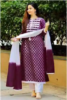 Indian Designer Kurti Salwar Kameez Set Women Bollywood Anarkali Kurta Clothes • $65.96