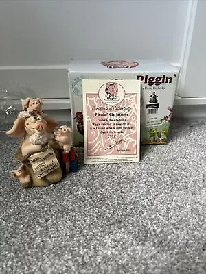 Piggin Pigs Christmas Limited Edition Boxed 2912/3000 Figurine • £19.99
