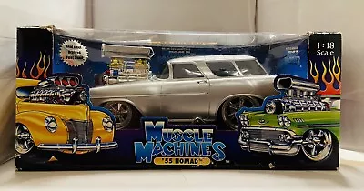 Muscle Machines 1955 Nomad Die Cast Car- 1/18 Scale By Funline #71166 (2003) • $85