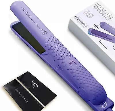 Herstyler  Colorful Seasons Ceramic Flat Iron Dual Voltage 1.25 Inch ⭐⭐⭐⭐⭐ • $27.99