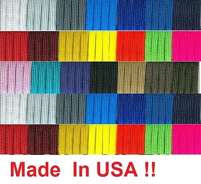 New 550 Paracord Parachute Cord Mil Spec Type III 7 Strand 50 100 Feet Ft USA  • $4.99