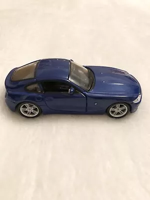 BMW Z4 M Coupe Blue 1:32 Scale Diecast  Burago Car 11622 Model • £14.99