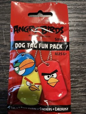 $1.25 • Buy Angry Birds Collectible Dog Tag Fun Pack Rovio New In Sealed Pkg Series 1