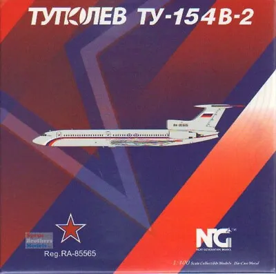 NGM54009 1:400 NG Model Russian Air Force Tu-154B-2 Reg #RA-85565 • $58.89