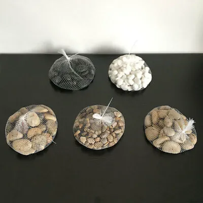 £3.99 • Buy 6 Mix Assorted Natural Decorative Stones Pebbles Aquarium Decoration Vase Garden