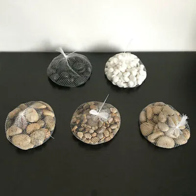 6 Mix Assorted Natural Decorative Stones Pebbles Aquarium Decoration Vase Garden • £3.99