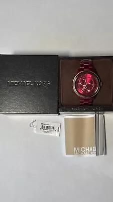 Michael Kors Women's Runway Red Gold Two-Tone Quartz Watch MK6594 • $90