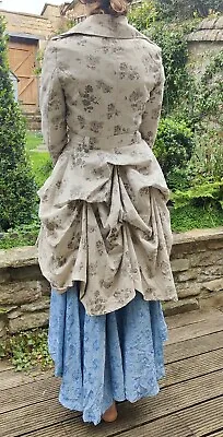 £69 • Buy TOPSHOP Vintage Floral Bustle Riding Victorian 40’s Dress Trench Coat 10 Rare!