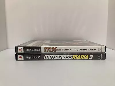 Lot Of 2 PS2 Games Motocross Mania 3 MX World Tour Jamie Little • $4.07