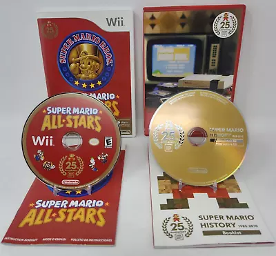 Wii Super Mario All-Stars (Nintendo Wii 2012) BONUS 25th Anniversary Soundtrack • $35