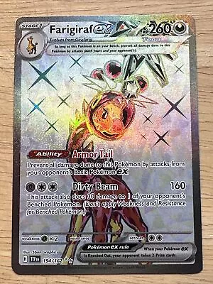 Farigiraf Ex - 194/162 - Ultra Rare - Temporal Forces - NM/M - Pokemon Card • $10.95