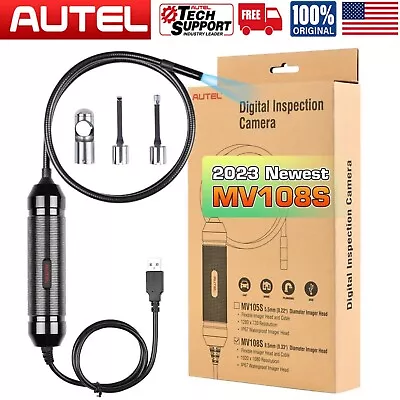 Autel MaxiVideo MV108S Resolution & 2MP Camera Inspection Video Scope 8.5mm • $49