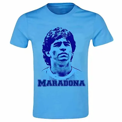 Diego Maradona Argentina SSC Napoli & Boca Juniors Legend T-Shirt (100% Cotton) • $17.99