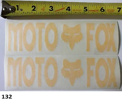 2! Moto Fox Yellow Stickers Vintage RM YZ KX CR 125 250 360 400 MX WORKS AHRMA • $22