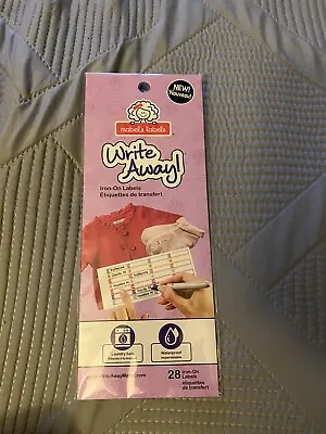 $5 • Buy MABEL'S LABELS Clothing Labels Write Away 28 Iron On Waterproof SEALED