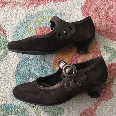 £23 • Buy Hotter ‘Valetta’ Chocolate/Bronze Metallic - Shoes- UK 5.5 STD - VGC