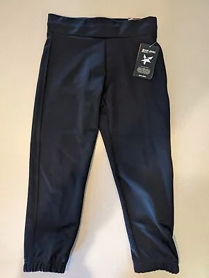 Easton Girls Softball Pants Size Youth Large YL Black NEW With TAGS! • $25